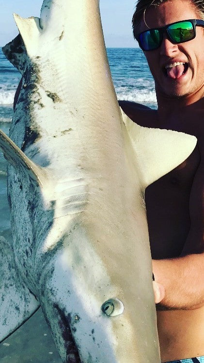 Closeup of a shark caught off Cocoa Beach